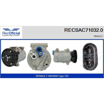 Compresseur, climatisation RECOFICIAL RECSAC71032.0