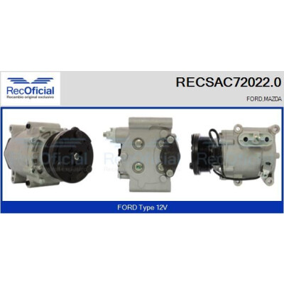 Compresseur, climatisation RECOFICIAL RECSAC72022.0