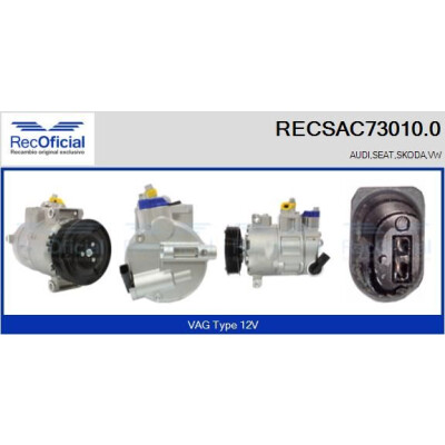 Compresseur, climatisation RECOFICIAL RECSAC73010.0