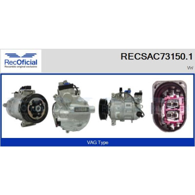 Compresseur, climatisation RECOFICIAL RECSAC73150.1