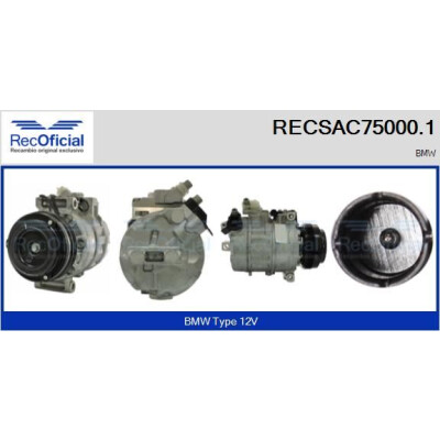Compresseur, climatisation RECOFICIAL RECSAC75000.1