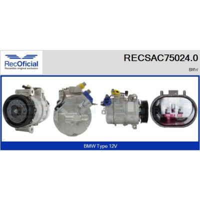 Compresseur, climatisation RECOFICIAL RECSAC75024.0