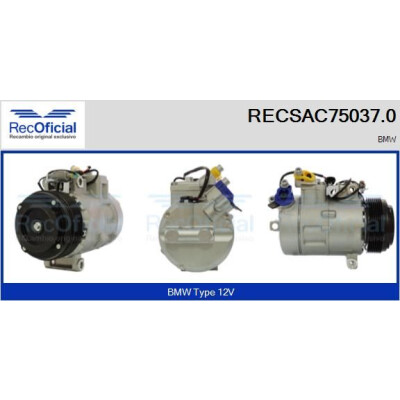 Compresseur, climatisation RECOFICIAL RECSAC75037.0