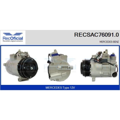 Compresseur, climatisation RECOFICIAL RECSAC76091.0