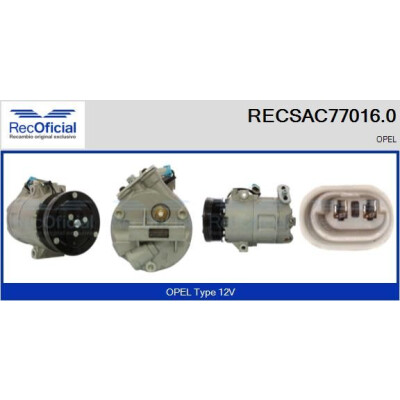 Compresseur, climatisation RECOFICIAL RECSAC77016.0