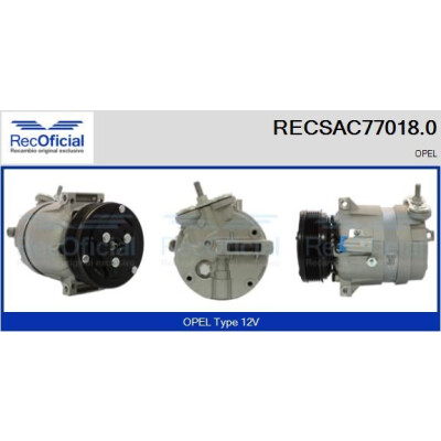 Compresseur, climatisation RECOFICIAL RECSAC77018.0