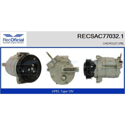Compresseur, climatisation RECOFICIAL RECSAC77032.1