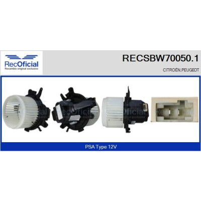 Ventilateur de cabine OFFICIEL RECSBW70050.1