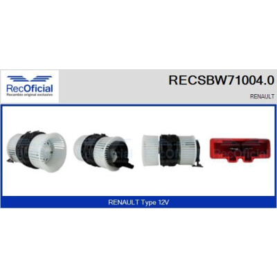 Ventilateur de cabine OFFICIEL RECSBW71004.0