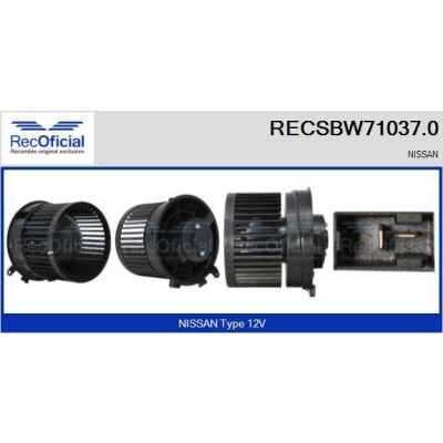 Ventilateur de cabine OFFICIEL RECSBW71037.0