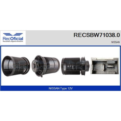 Ventilateur de cabine OFFICIEL RECSBW71038.0