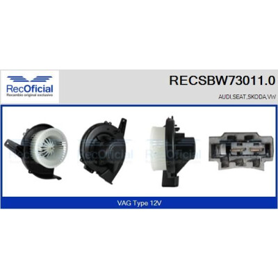 Ventilateur de cabine OFFICIEL RECSBW73011.0