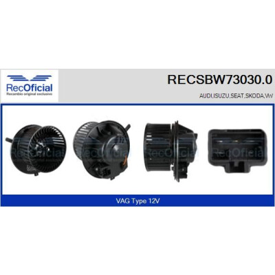 Ventilateur de cabine OFFICIEL RECSBW73030.0