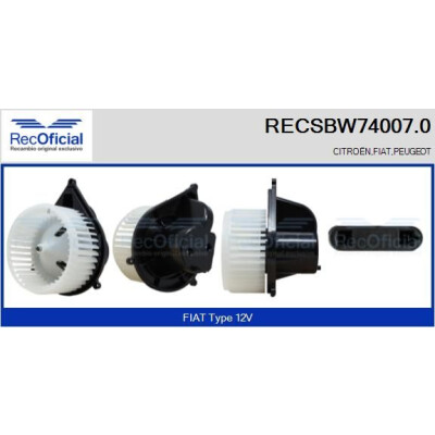 Ventilateur de cabine OFFICIEL RECSBW74007.0