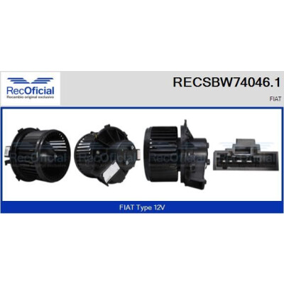 Ventilateur de cabine OFFICIEL RECSBW74046.1