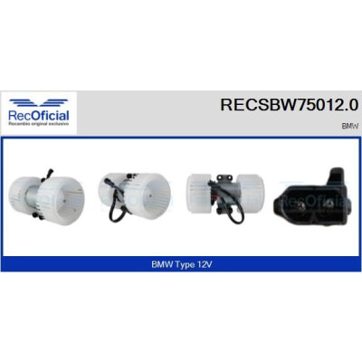 Ventilateur de cabine OFFICIEL RECSBW75012.0