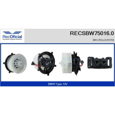 Ventilateur de cabine OFFICIEL RECSBW75016.0