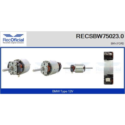 Ventilateur de cabine OFFICIEL RECSBW75023.0