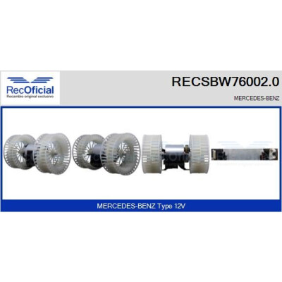 Ventilateur de cabine OFFICIEL RECSBW76002.0