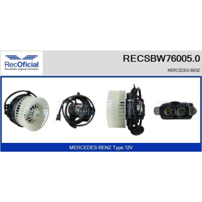 Ventilateur de cabine OFFICIEL RECSBW76005.0