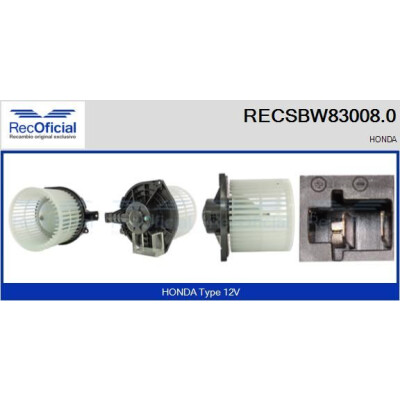 Ventilateur de cabine OFFICIEL RECSBW83008.0