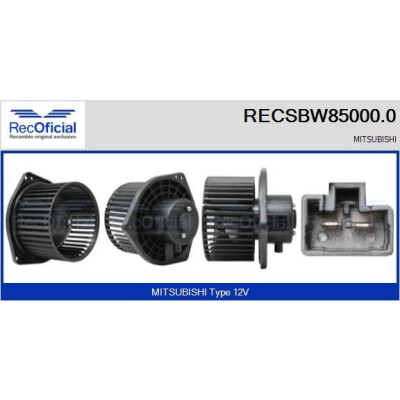 Ventilateur de cabine OFFICIEL RECSBW85000.0
