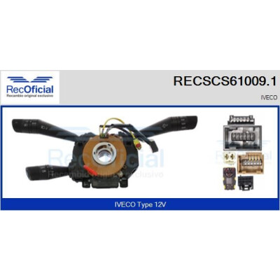Interrupteur de colonne de direction RECOFICIAL RECSCS61009.1