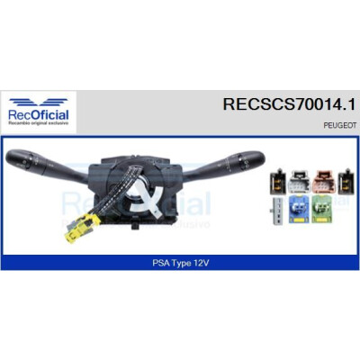 Interrupteur de colonne de direction RECOFICIAL RECSCS70014.1