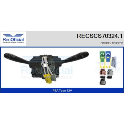 Interrupteur de colonne de direction RECOFICIAL RECSCS70324.1