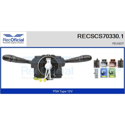 Interrupteur de colonne de direction RECOFICIAL RECSCS70330.1
