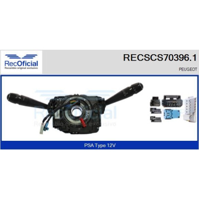 Interrupteur de colonne de direction RECOFICIAL RECSCS70396.1