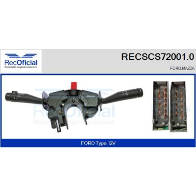 Interrupteur de colonne de direction RECOFICIAL RECSCS72001.0