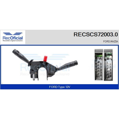 Interrupteur de colonne de direction RECOFICIAL RECSCS72003.0