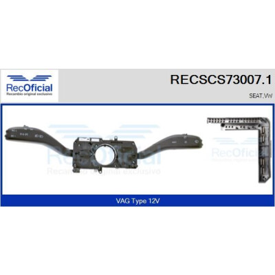 Interrupteur de colonne de direction RECOFICIAL RECSCS73007.1