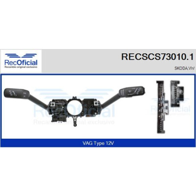 Interrupteur de colonne de direction RECOFICIAL RECSCS73010.1