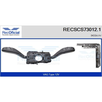 Interrupteur de colonne de direction RECOFICIAL RECSCS73012.1