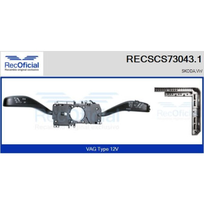 Interrupteur de colonne de direction RECOFICIAL RECSCS73043.1