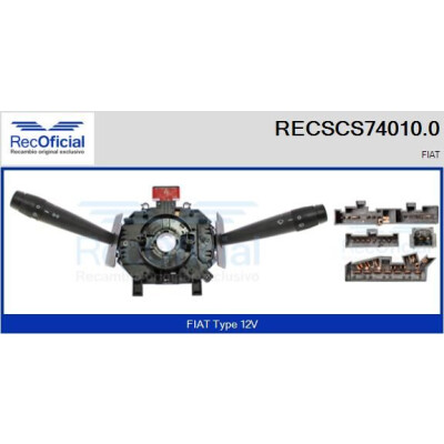 Interrupteur de colonne de direction RECOFICIAL RECSCS74010.0