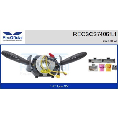 Interrupteur de colonne de direction RECOFICIAL RECSCS74061.1