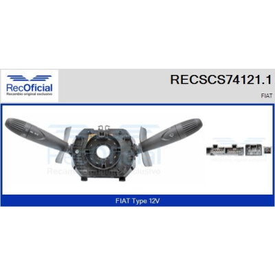 Interrupteur de colonne de direction RECOFICIAL RECSCS74121.1