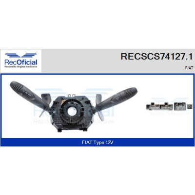 Interrupteur de colonne de direction RECOFICIAL RECSCS74127.1