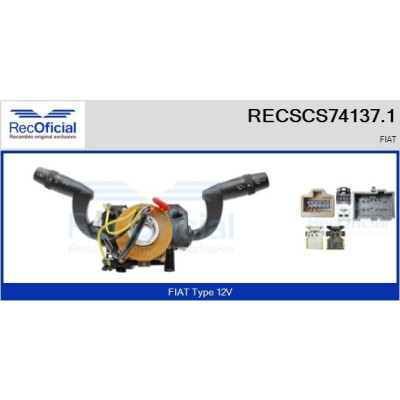 Interrupteur de colonne de direction RECOFICIAL RECSCS74137.1