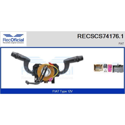 Interrupteur de colonne de direction RECOFICIAL RECSCS74176.1