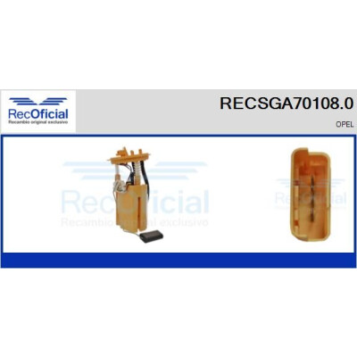 Unité d'alimentation en carburant RECSGA70108.0