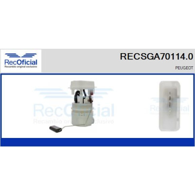 Unité d'alimentation en carburant RECOFICIAL RECSGA70114.0