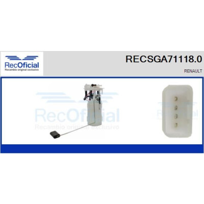 Unité d'alimentation en carburant RECOFICIAL RECSGA71118.0