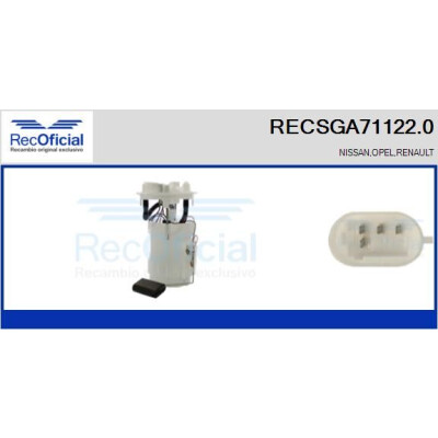 Unité d'alimentation en carburant RECSGA71122.0