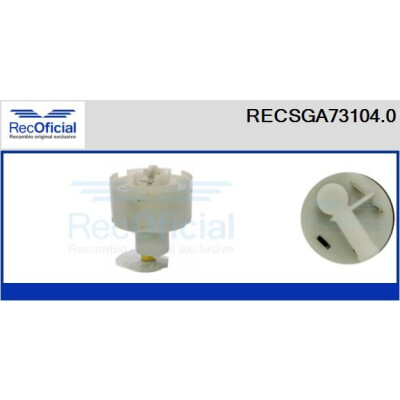 Unité d'alimentation en carburant RECOFICIAL RECSGA73104.0