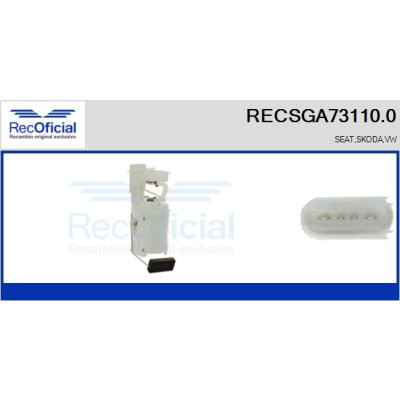 Unité d'alimentation en carburant RECOFICIAL RECSGA73110.0