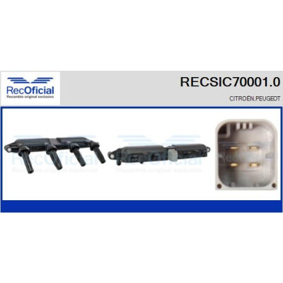 Bobine d'allumage RECOFICIAL RECSIC70001.0